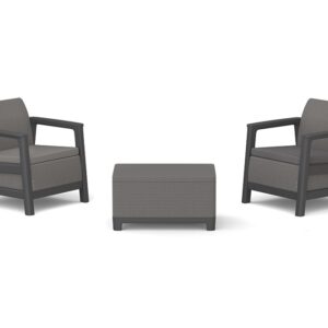 KETER Záhradný set ROSARY LINDI | Mountain grey / grafit