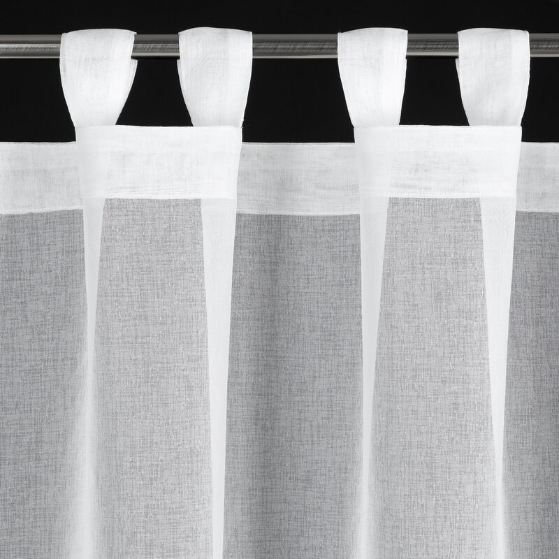 ArtFir Krátka záclona KAJA PU | biela 150 x 70 cm – Obrázok 3