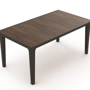KETER Záhradný stôl DEFUTU 160 | walnut / grafit