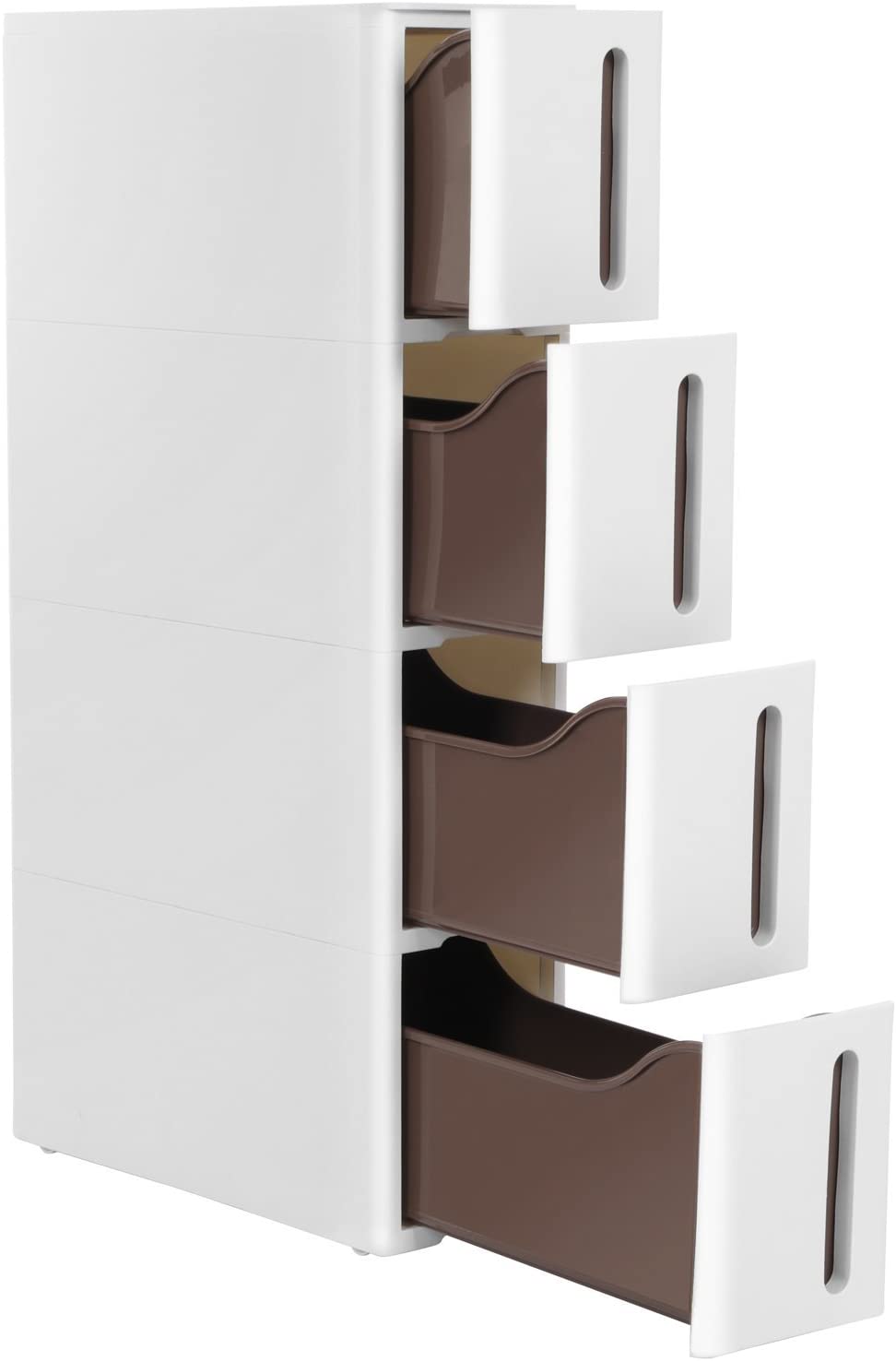 SONGMICS Pojazdný úzky regál so zásuvkami 17x84 cm – Obrázok 6