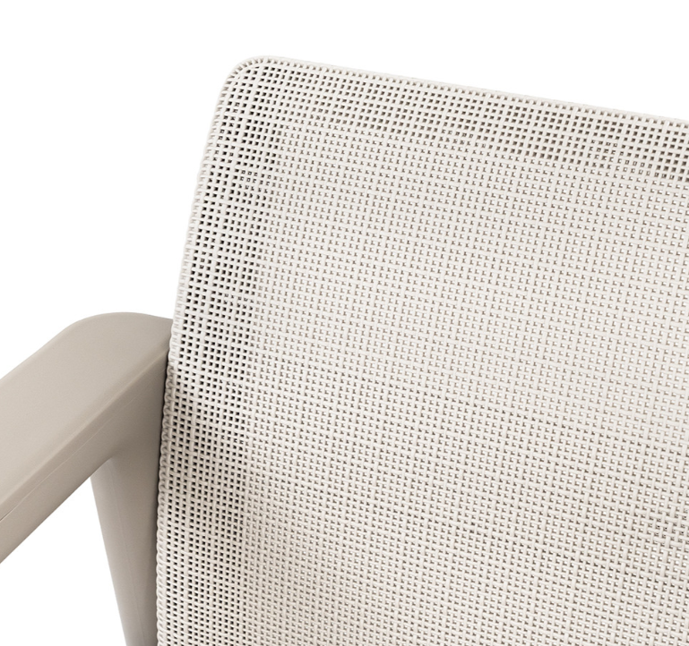 KETER Záhradné kreslá SCANDI LINDI | Pebble Grey / Soft beige – Obrázok 3