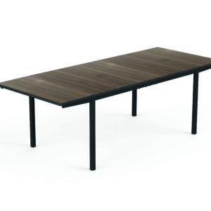 KETER Rozkladací záhradný stôl DEPORTO | 160-240cm walnut / graphite