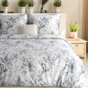 ArtFir Obliečky na dvojlôžko PREMIUM 28 | púdrová ružová/modrá 220 x 200 cm