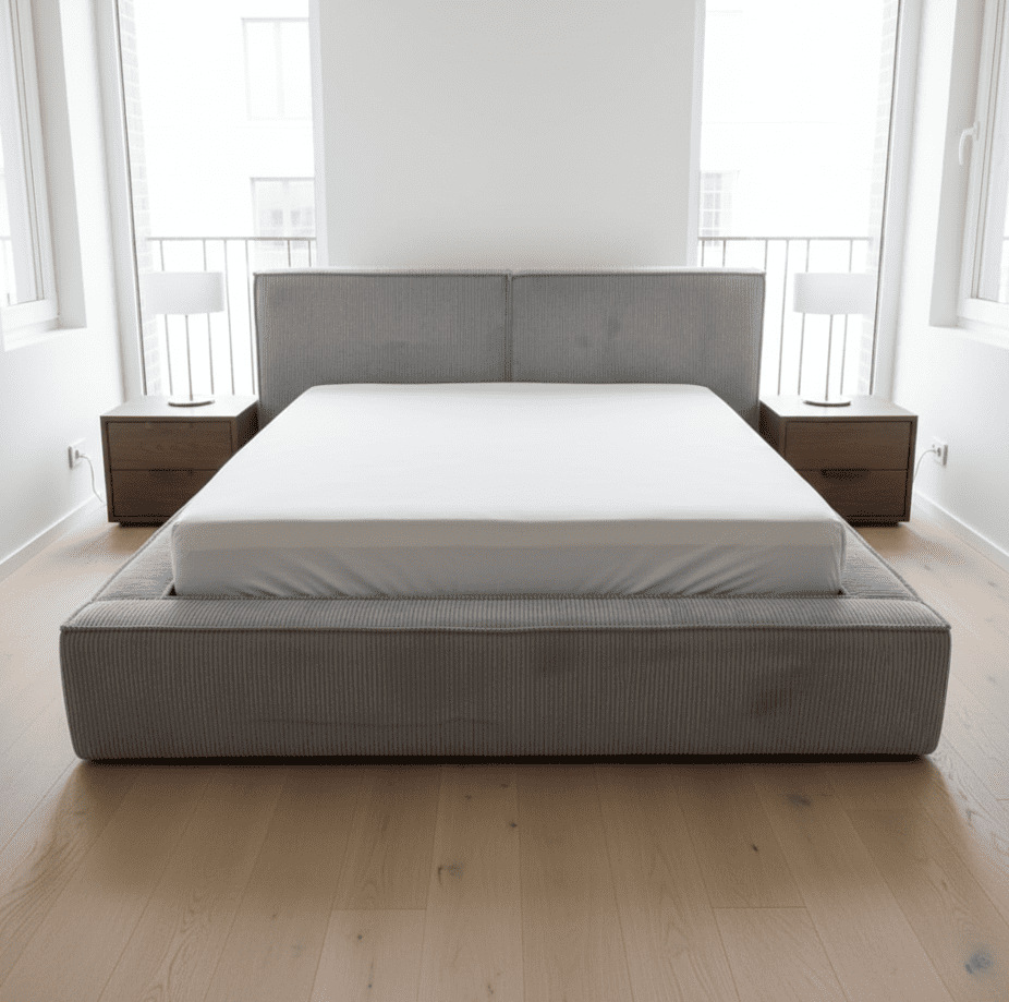 Elvisia Manželská posteľ MAXON s výklopným roštom | sivá 160 x 200 cm – Obrázok 2