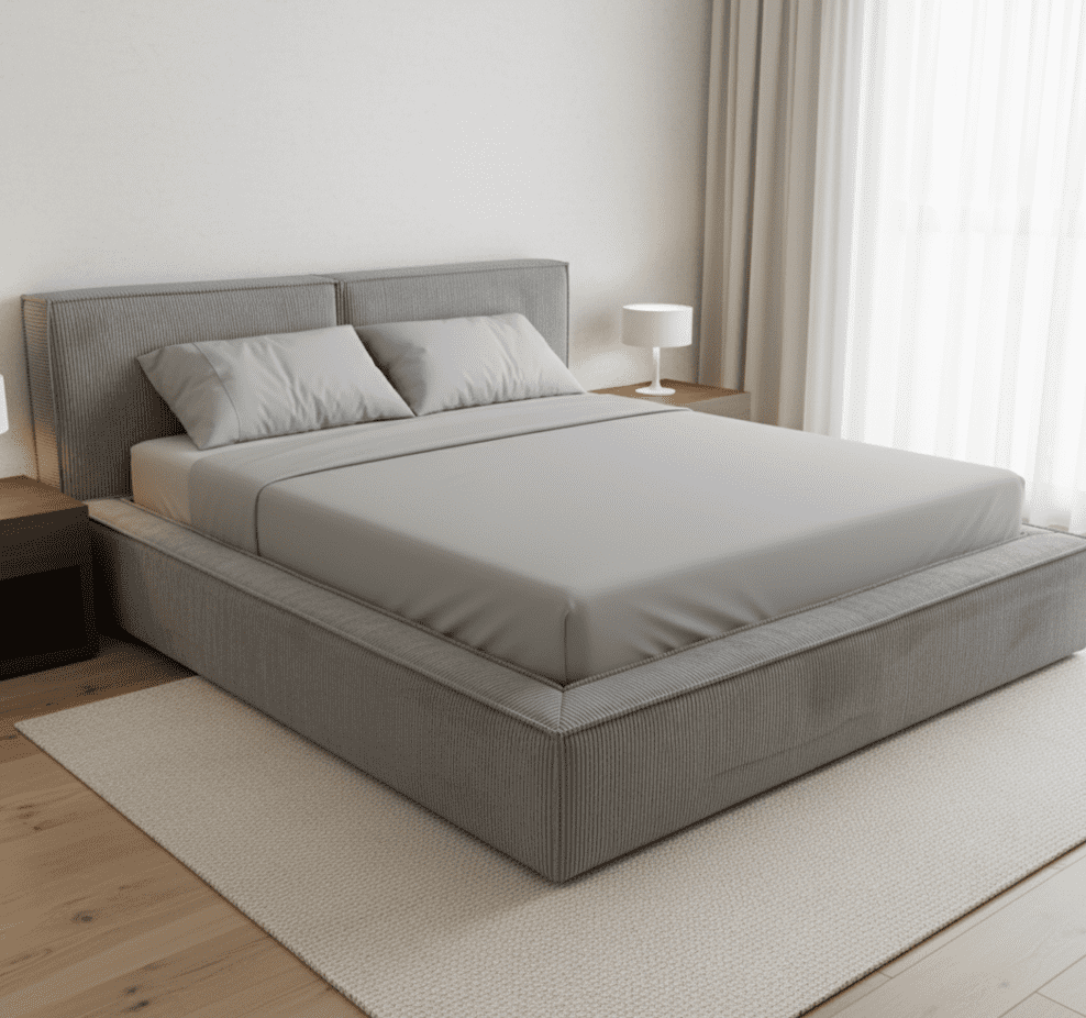 Elvisia Manželská posteľ MAXON s výklopným roštom | sivá 160 x 200 cm – Obrázok 3