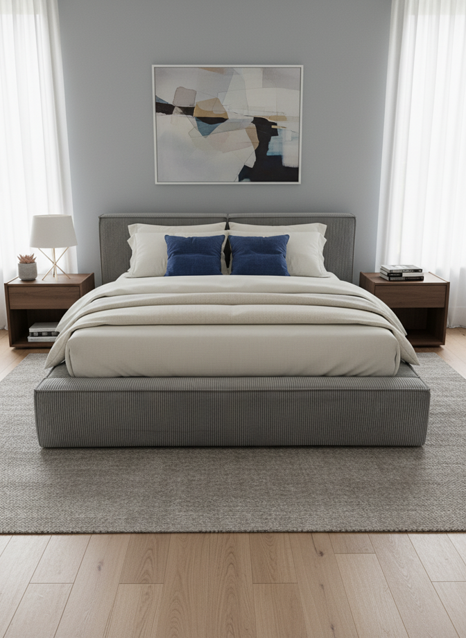 Elvisia Manželská posteľ MAXON s výklopným roštom | sivá 160 x 200 cm – Obrázok 4
