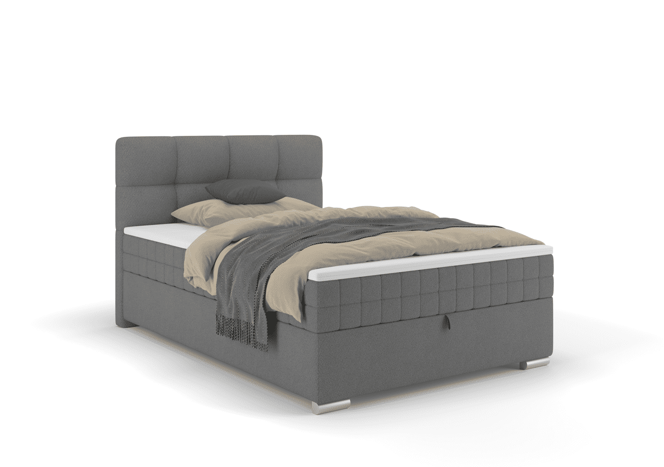 Elvisia Manželská posteľ ALPINA Boxspring | 120 x 200 cm Farba: Tmavá sivá / Vinci 14 – Obrázok 15