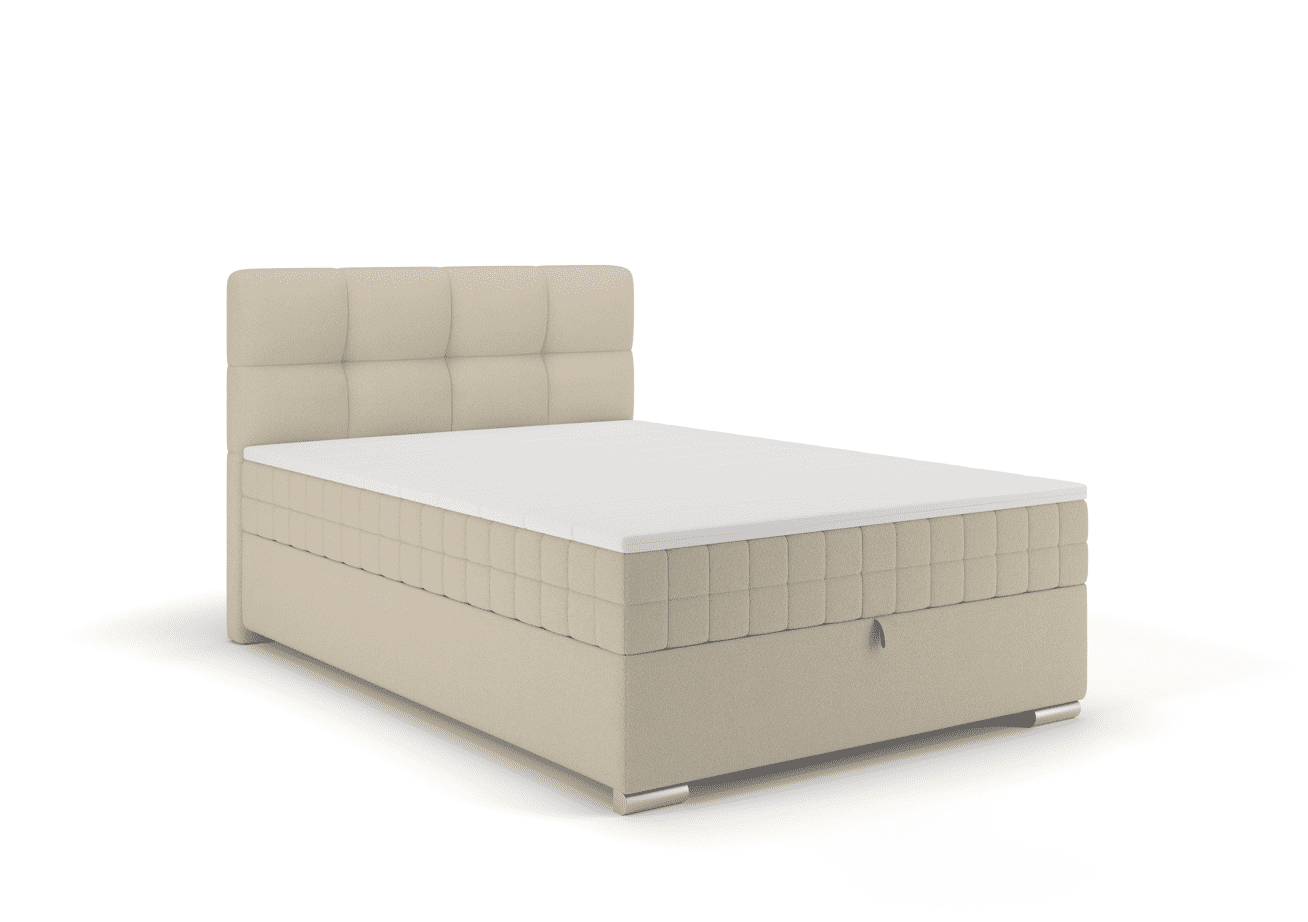 Elvisia Manželská posteľ ALPINA Boxspring | 120 x 200 cm Farba: Tmavá sivá / Vinci 14 – Obrázok 4