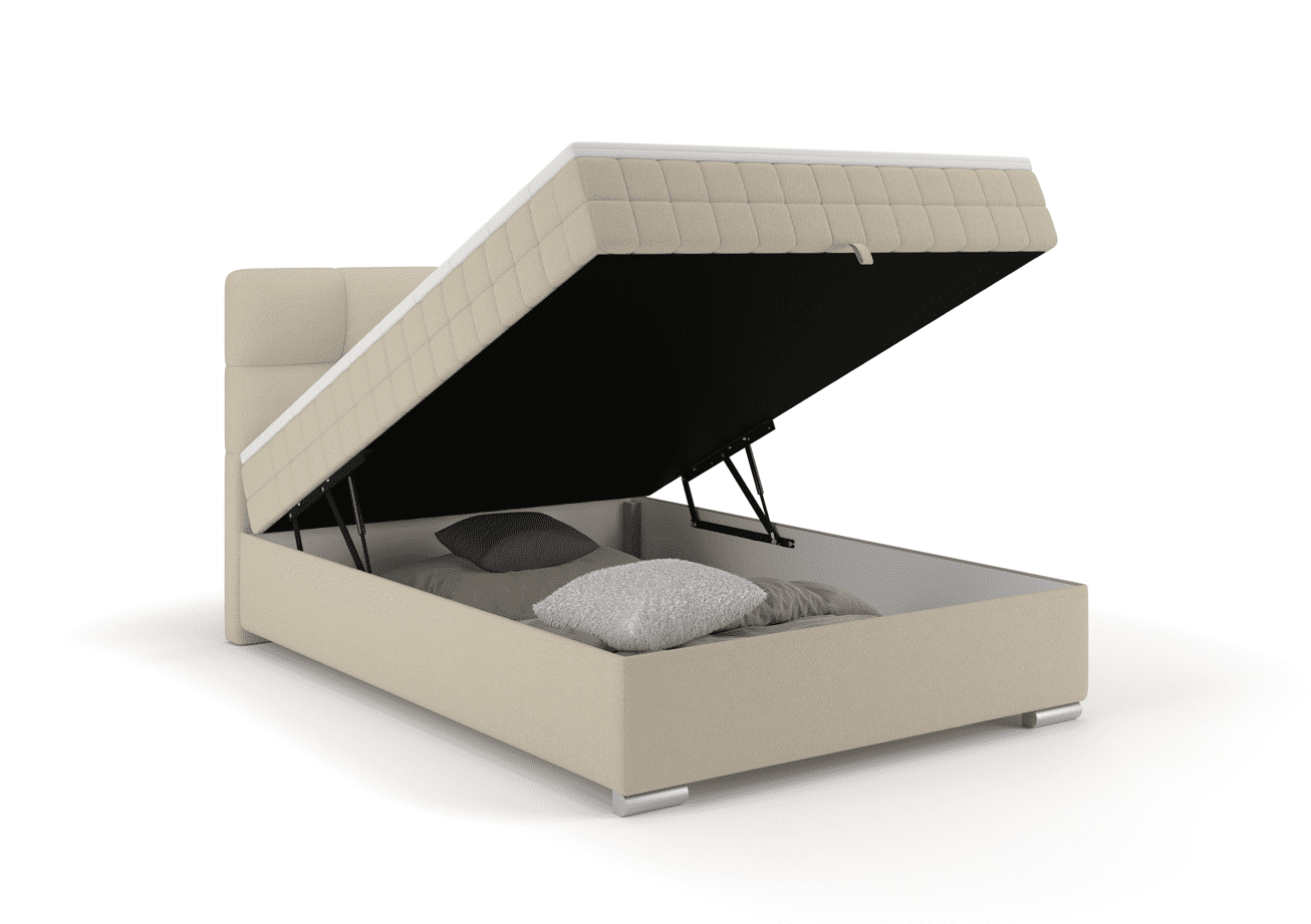 Elvisia Manželská posteľ ALPINA Boxspring | 120 x 200 cm Farba: Tmavá sivá / Vinci 14 – Obrázok 7