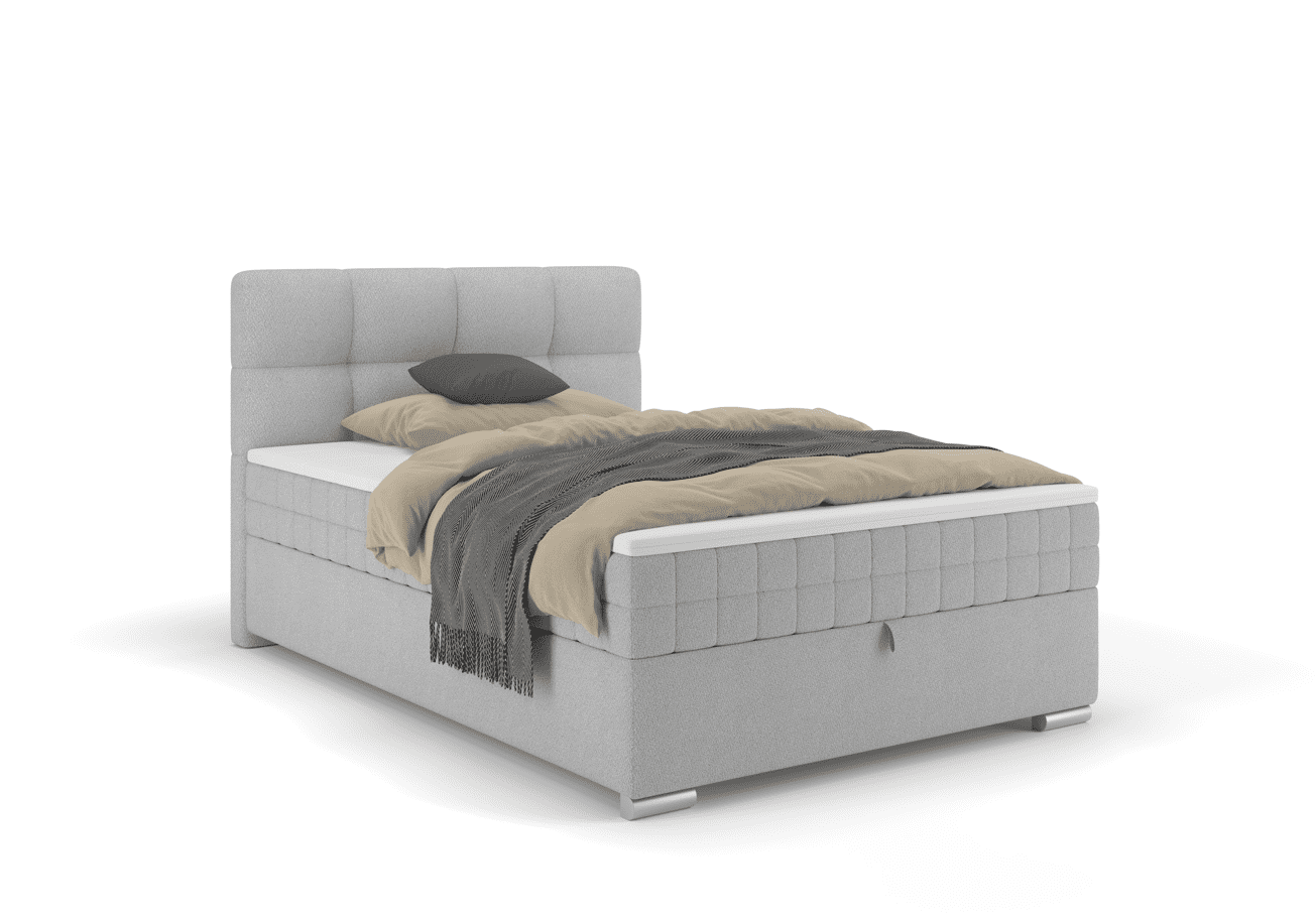 Elvisia Manželská posteľ ALPINA Boxspring | 120 x 200 cm Farba: Tmavá sivá / Vinci 14 – Obrázok 8