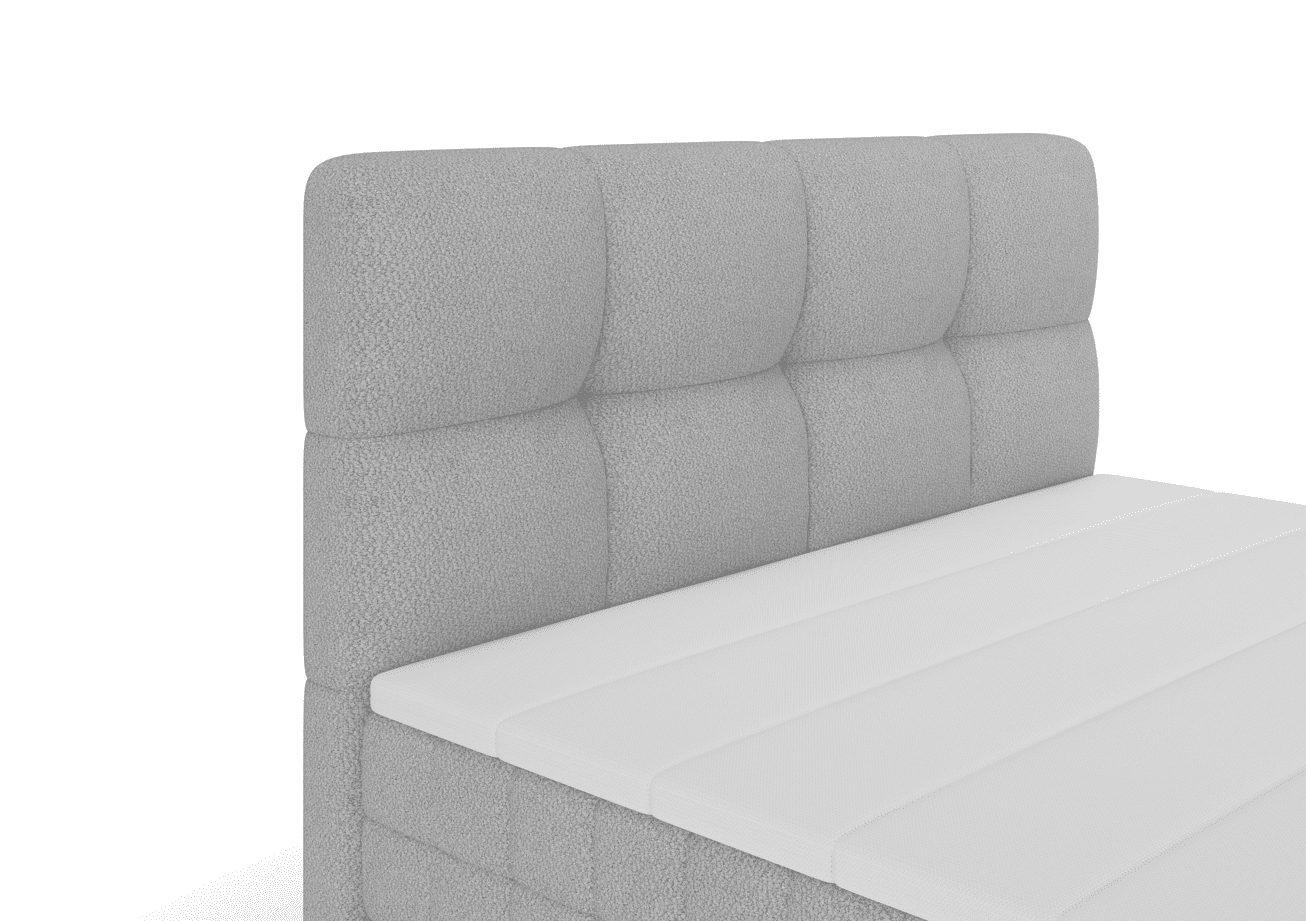 Elvisia Manželská posteľ ALPINA Boxspring | 120 x 200 cm Farba: Tmavá sivá / Vinci 14 – Obrázok 9