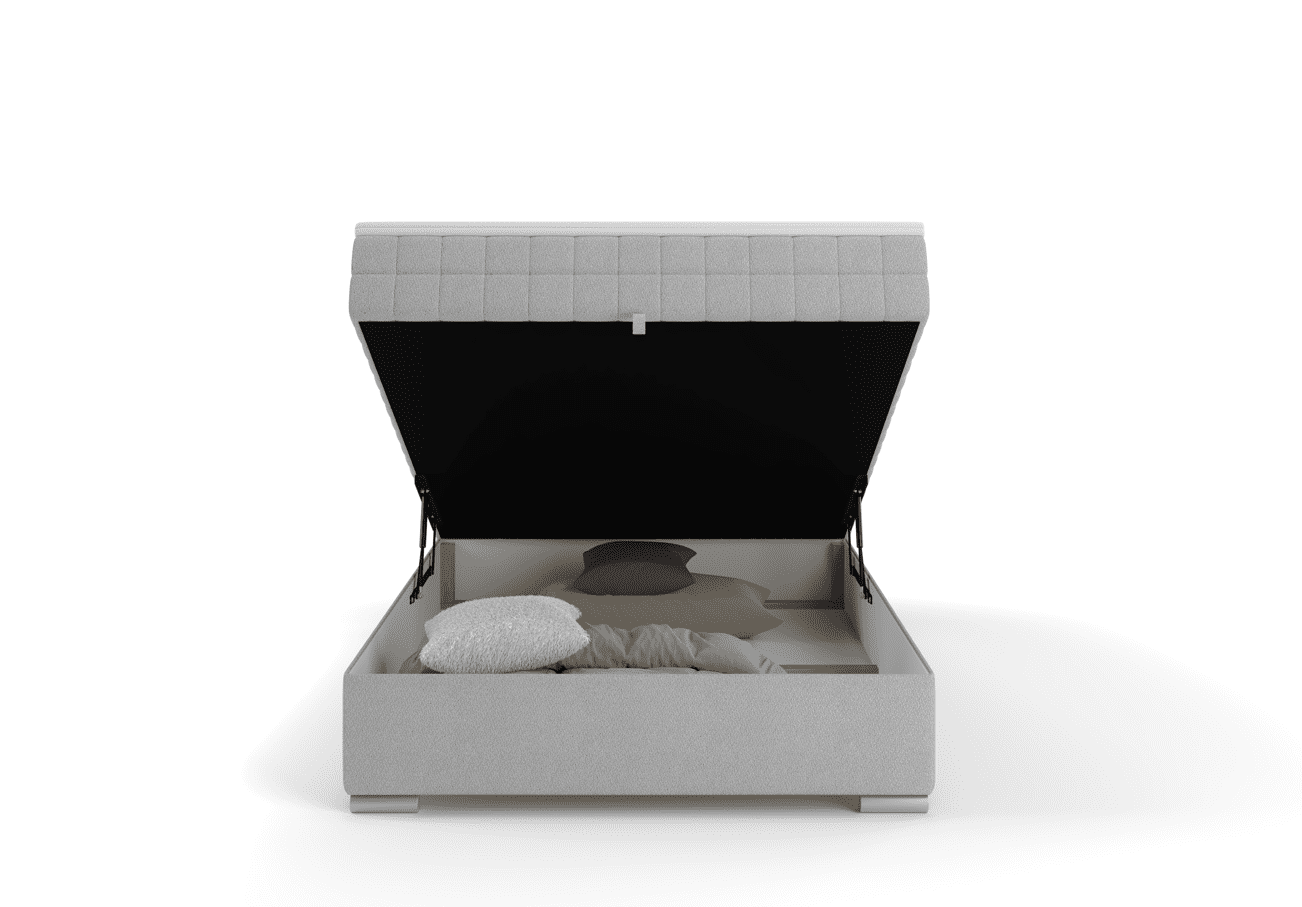Elvisia Manželská posteľ ALPINA Boxspring | 120 x 200 cm Farba: Tmavá sivá / Vinci 14 – Obrázok 11