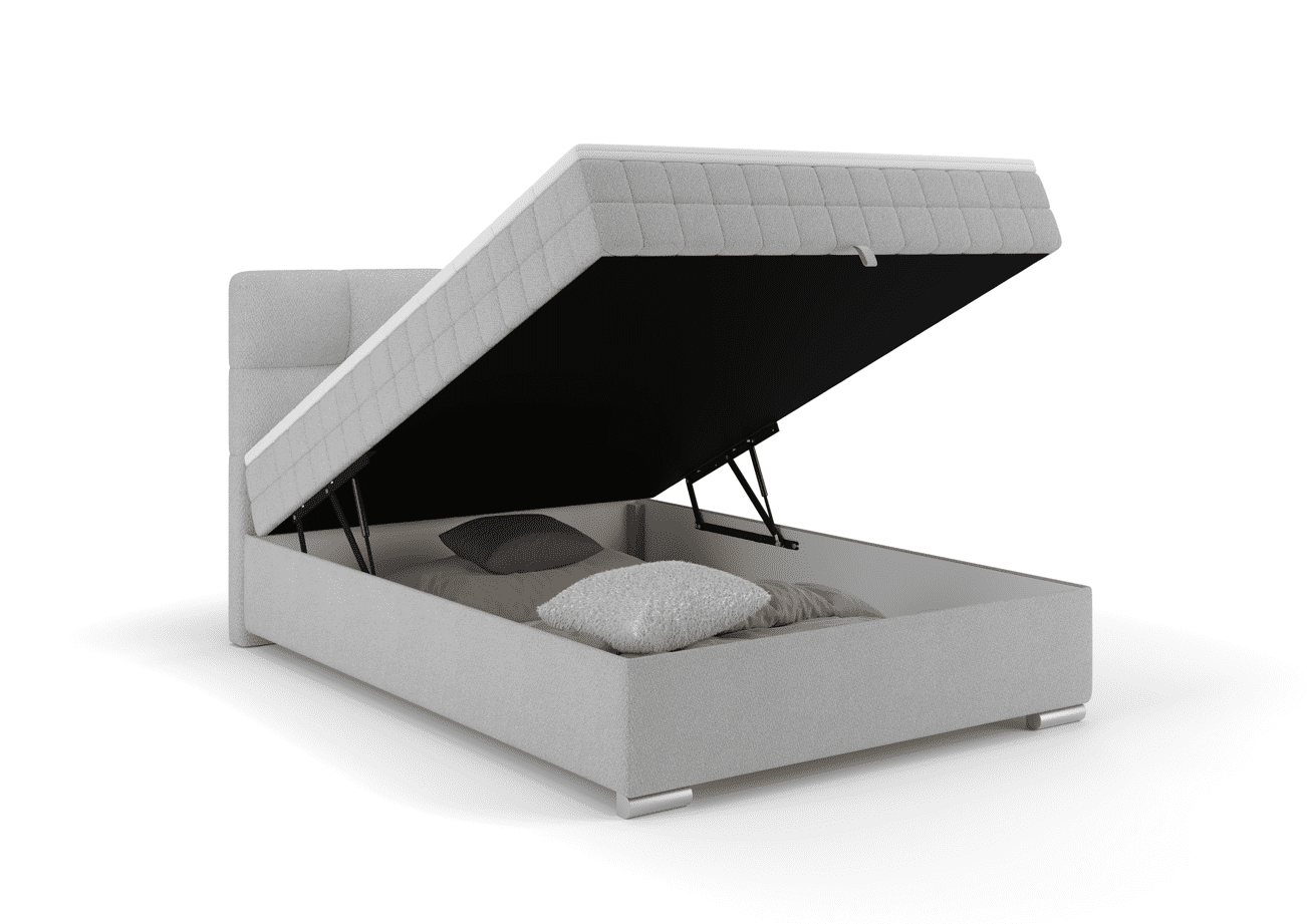Elvisia Manželská posteľ ALPINA Boxspring | 120 x 200 cm Farba: Tmavá sivá / Vinci 14 – Obrázok 13