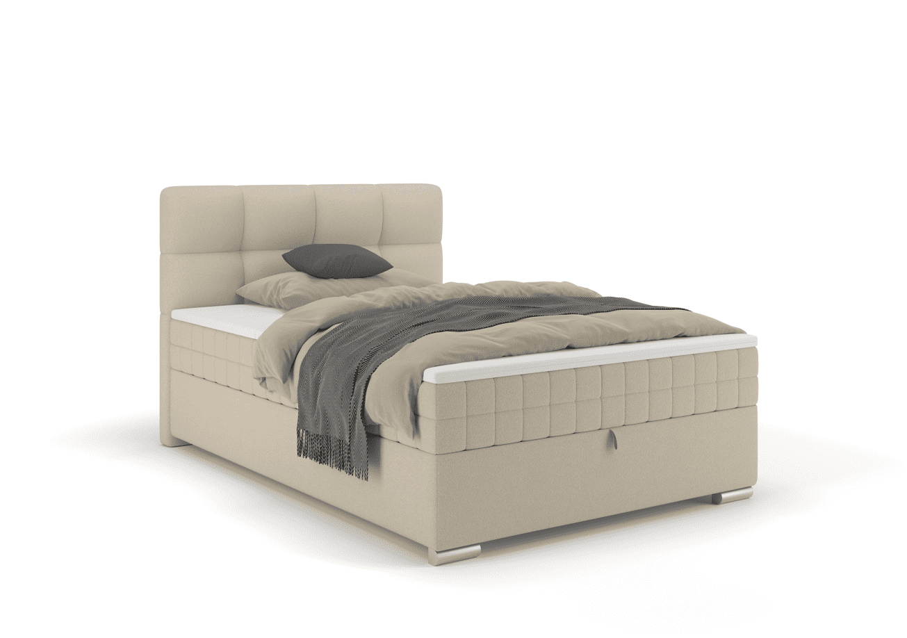 Elvisia Manželská posteľ ALPINA Boxspring | 120 x 200 cm Farba: Tmavá sivá / Vinci 14 – Obrázok 6