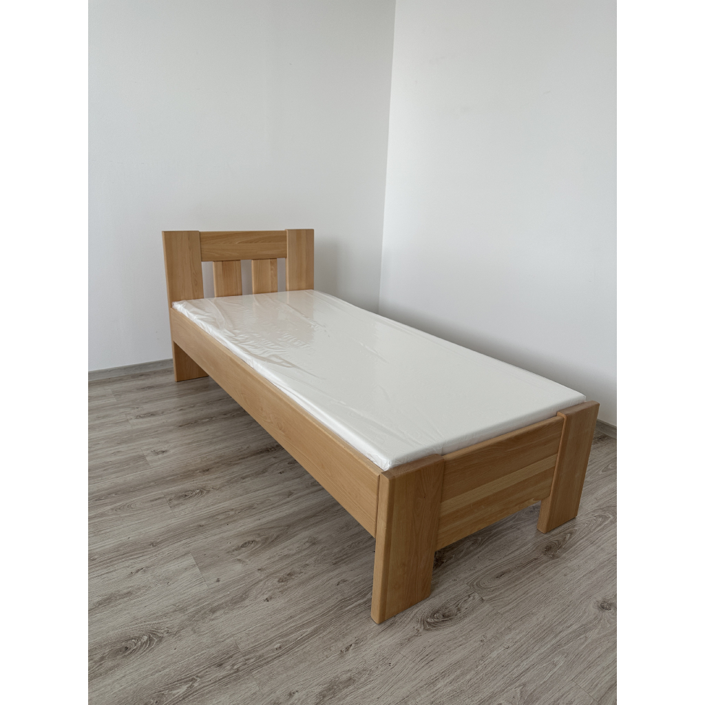 Jednolôžková posteľ - masív | 910 cm buk – Obrázok 13