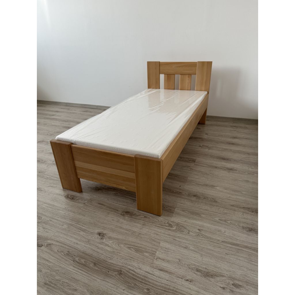 Jednolôžková posteľ - masív | 910 cm buk – Obrázok 4