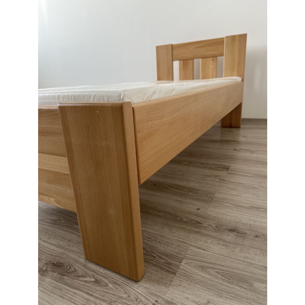 Jednolôžková posteľ - masív | 910 cm buk – Obrázok 5