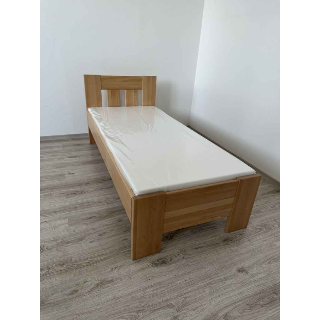 Jednolôžková posteľ - masív | 910 cm buk – Obrázok 3