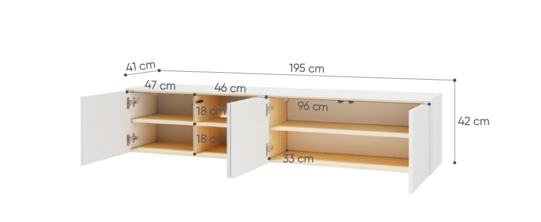 Dig-net nábytok TV stolík BALIO LB-05B s LED osvetlením – Obrázok 6
