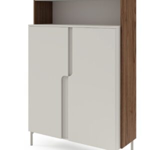 Meblar  Komoda POSITANO P04 | cashmere / orech alba