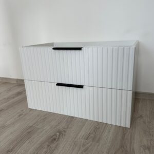 Elvisia Skrinka pod umývadlo DELLA biela 80 cm | zmontovaná