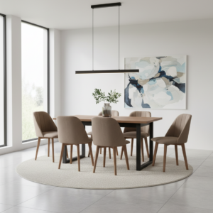 Drewmix Jedálenský set IKON 3 M / MONTI 3  | svetlý orech 1+6