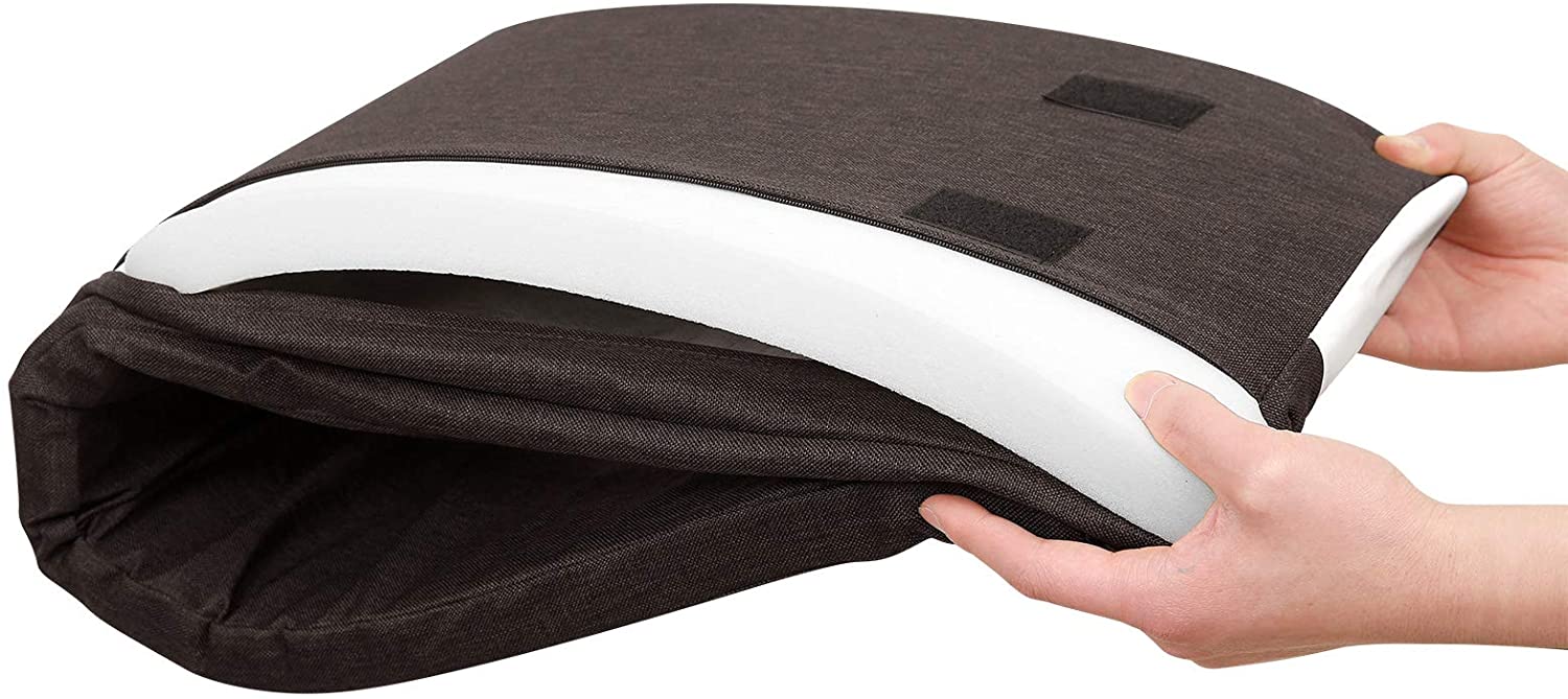 VASAGLE Botník so sedákom 10 políc hnedý 104 x 48 x 30 cm – Obrázok 7