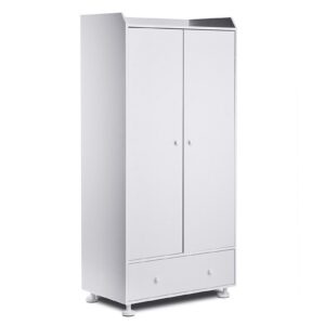 KONSIMO Skriňa so zásuvkou SCRIBI biela 85 x 180 x 50 cm