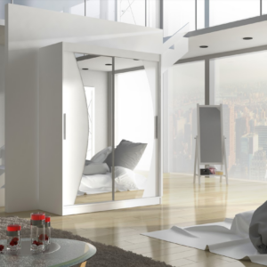 ArtAdrk Šatníková skriňa MODESTO | 150 cm Farba: Biela