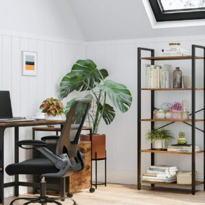 VASAGLE Priemyselný regál 5 políc 66 x 153 x 30 cm