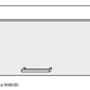 ArtExt Kuchynská linka FLORENCE mat Kuchyňa: Horná skrinka W4B/80 / (ŠxVxH) 80 x 36 x 32,5 cm