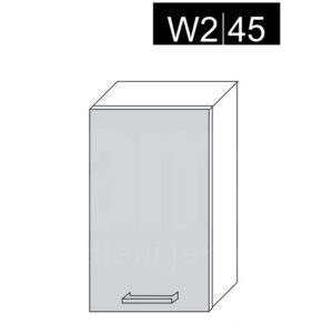 ArtExt Kuchynská linka FLORENCE mat Kuchyňa: Skrinka horná W2/45 / (ŠxVxH)  45 x 72 x 32,5 cm