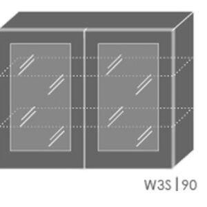 ArtExt Kuchynská linka FLORENCE mat Kuchyňa: Horná skrinka W3S/90 / (ŠxVxH) 90 x 72 x 32,5 cm