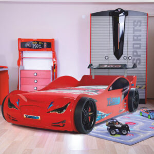 ASIR Detská posteľ auto EKO červené