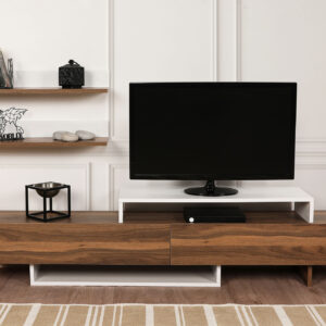 ASIR Obývacia stena NIRVANA orech, biela