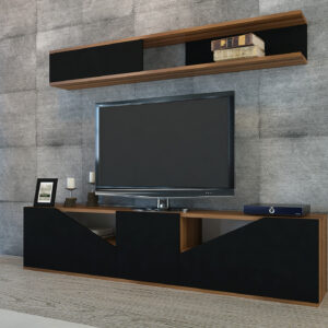 ASIR Obývacia stena TAC orech, čierna