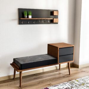 ASIR Predsieňová stena HAMRA orech, antracit, sivá