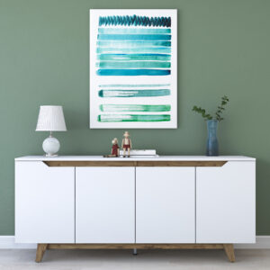 ASIR Komoda MODERN biela, orech