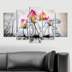 ASIR Súbor obrazov LOVE 110 cm MDF