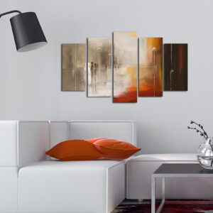 ASIR Sada nástenných obrazov FAREBNÉ PRECHODY 110 cm MDF