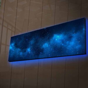 ASIR Obraz na plátne GALAXIE s LED podsvietením 30 cm