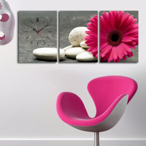 ASIR Nástenné hodiny na plátne GERBERA 30 cm