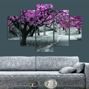 ASIR Obraz STROM ČEREŠŇA MDF 5 ks