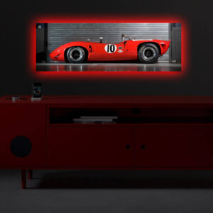 ASIR Nástenná Obraz s LED podsvietením AUTO 30 cm plátno