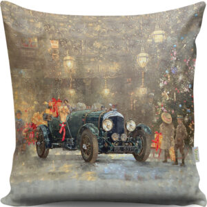 ASIR Dekoračný vankúšik AUTO S DARČEKMI 43 cm polyester-bavlna