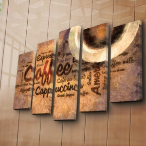 ASIR Súbor nástenných malieb na plátne COFFEE 105 cm