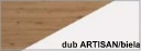 ArtCross PC stolík MAXIMUS| MXS-03 Farba: Dub sonoma svetlý / biely lesk – Obrázok 8