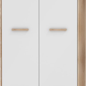 ArtCross Skriňa MAXIMUS  |  MXS-37 Farba: Dub sonoma svetlý / biely lesk