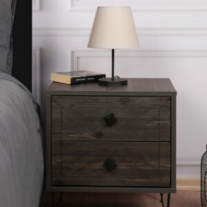 ASIR Nočný stolík LUNA tmavohnedý