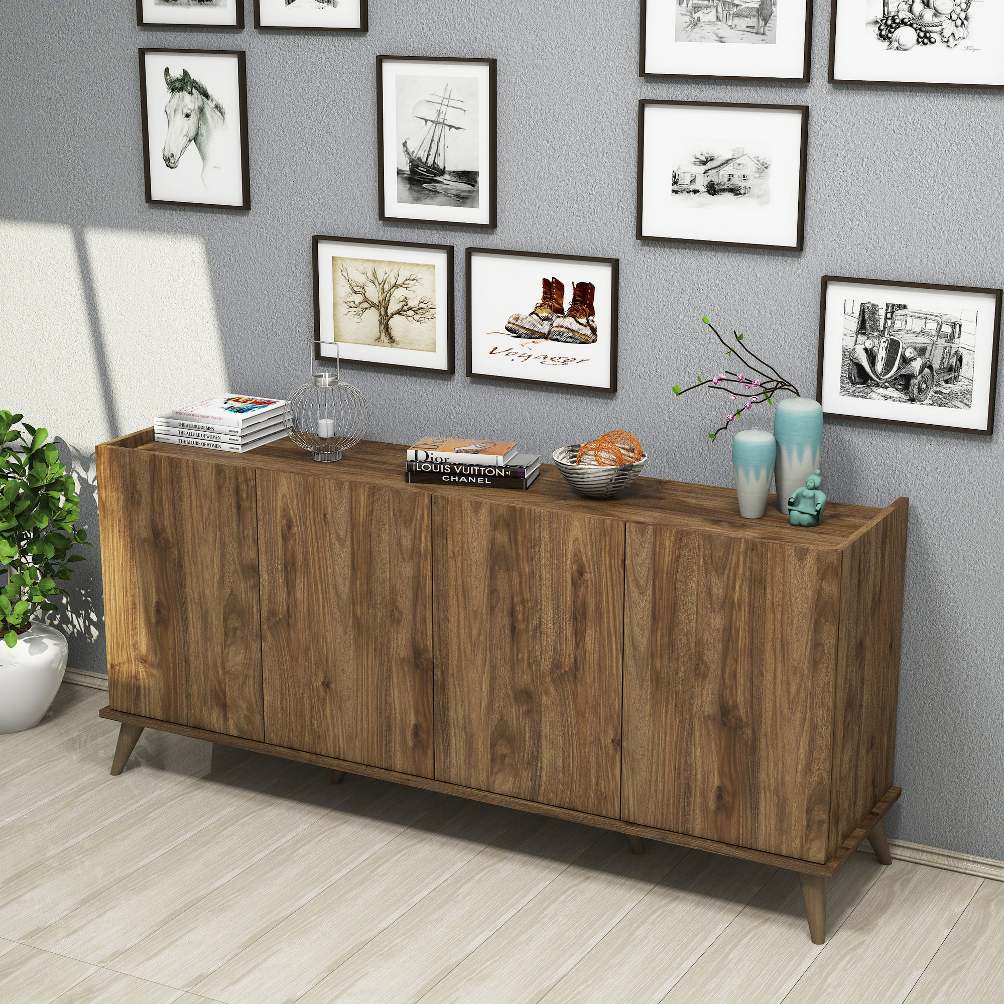 ASIR Skriňa ELEGANTE 1600 orech – Obrázok 2